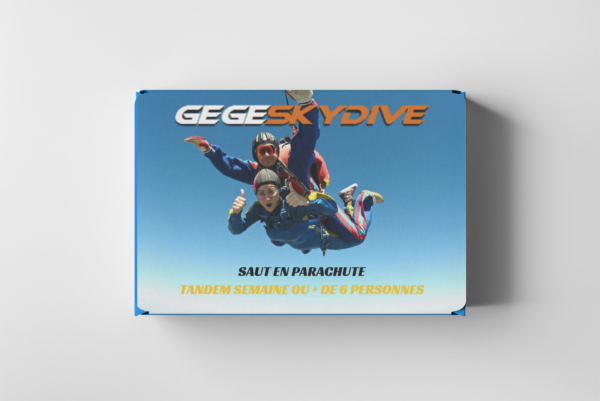 Gege skydive - Billet Cadeau Saut en Tandem – Semaine ou + de 6 personnes Produit 02